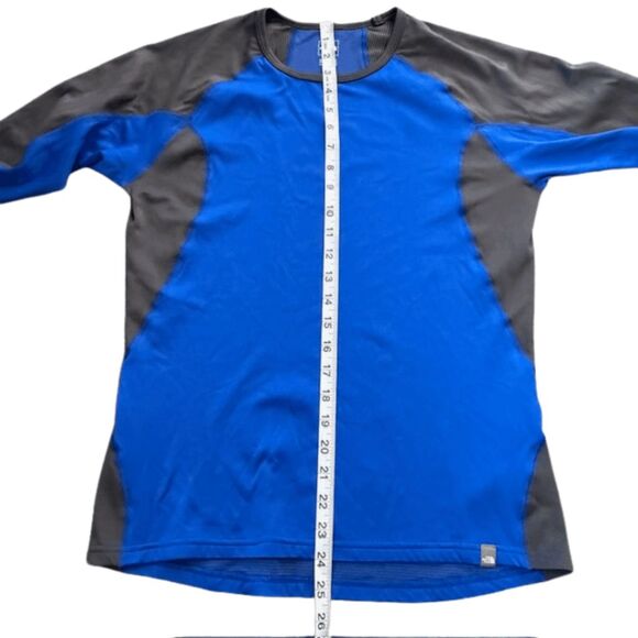 The North Face Men's Flashdry Long Sleeve Athletic T-Shirt Blue Gray Size Medium - Picture 9 of 10